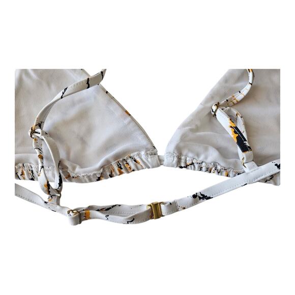 ANDIE x DEMI MOORE Swim Women's M The Tropez Top Triangle Bikini Fireworks NEW - Picture 7 of 7